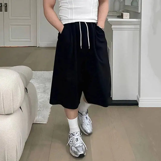 Essential Wide-Leg Sweat Shorts