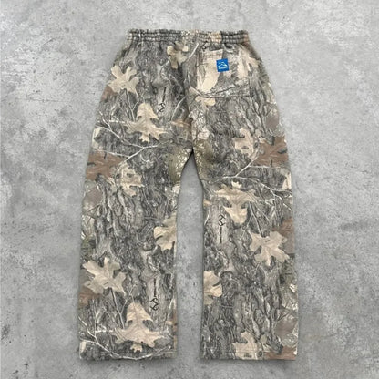 Y2K Oversized Camo Sweatpants