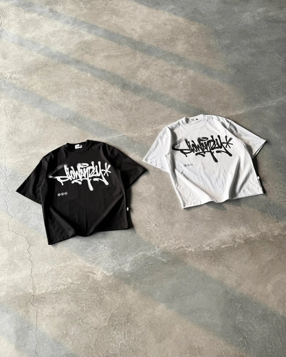 Oversized Graffiti Graphic Tee