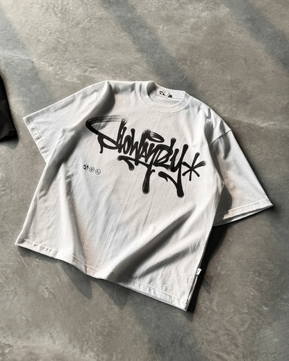 Oversized Graffiti Graphic Tee