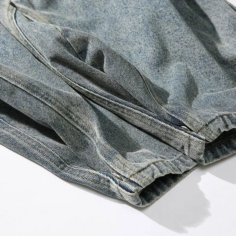 Vintage Wide-Leg Denim Jeans