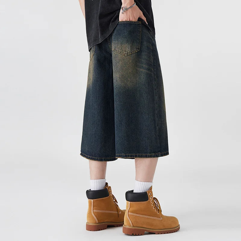 Oversized Denim Jorts