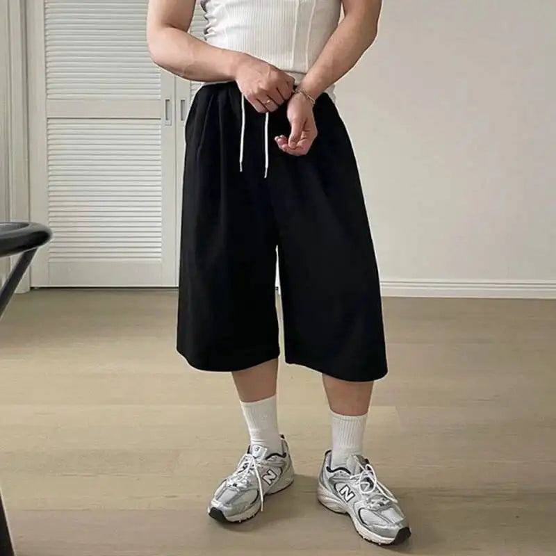 Essential Wide-Leg Sweat Shorts
