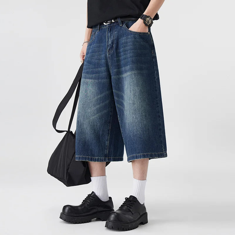 Oversized Denim Jorts