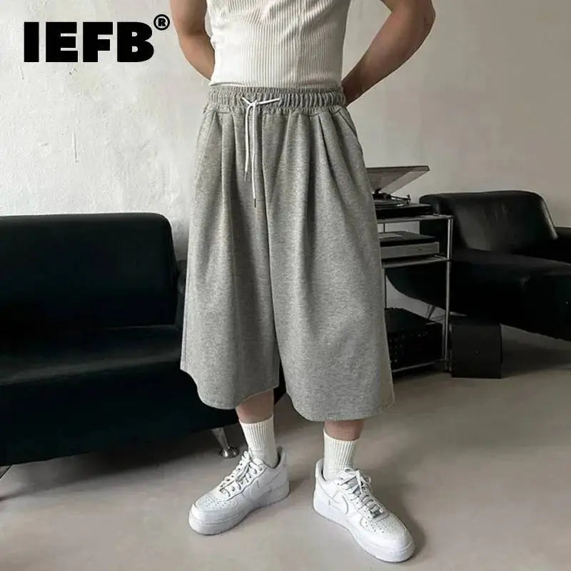 Essential Wide-Leg Sweat Shorts