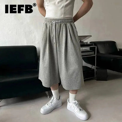 Essential Wide-Leg Sweat Shorts