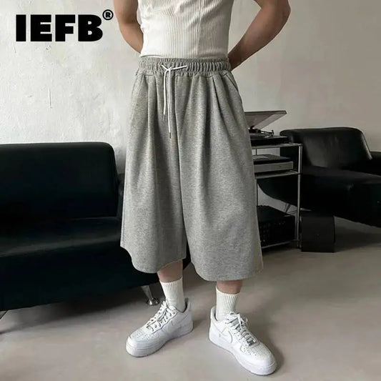 Essential Wide-Leg Sweat Shorts
