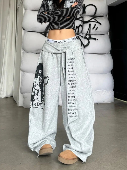 Vintage Graphic Streetwear Sweatpants