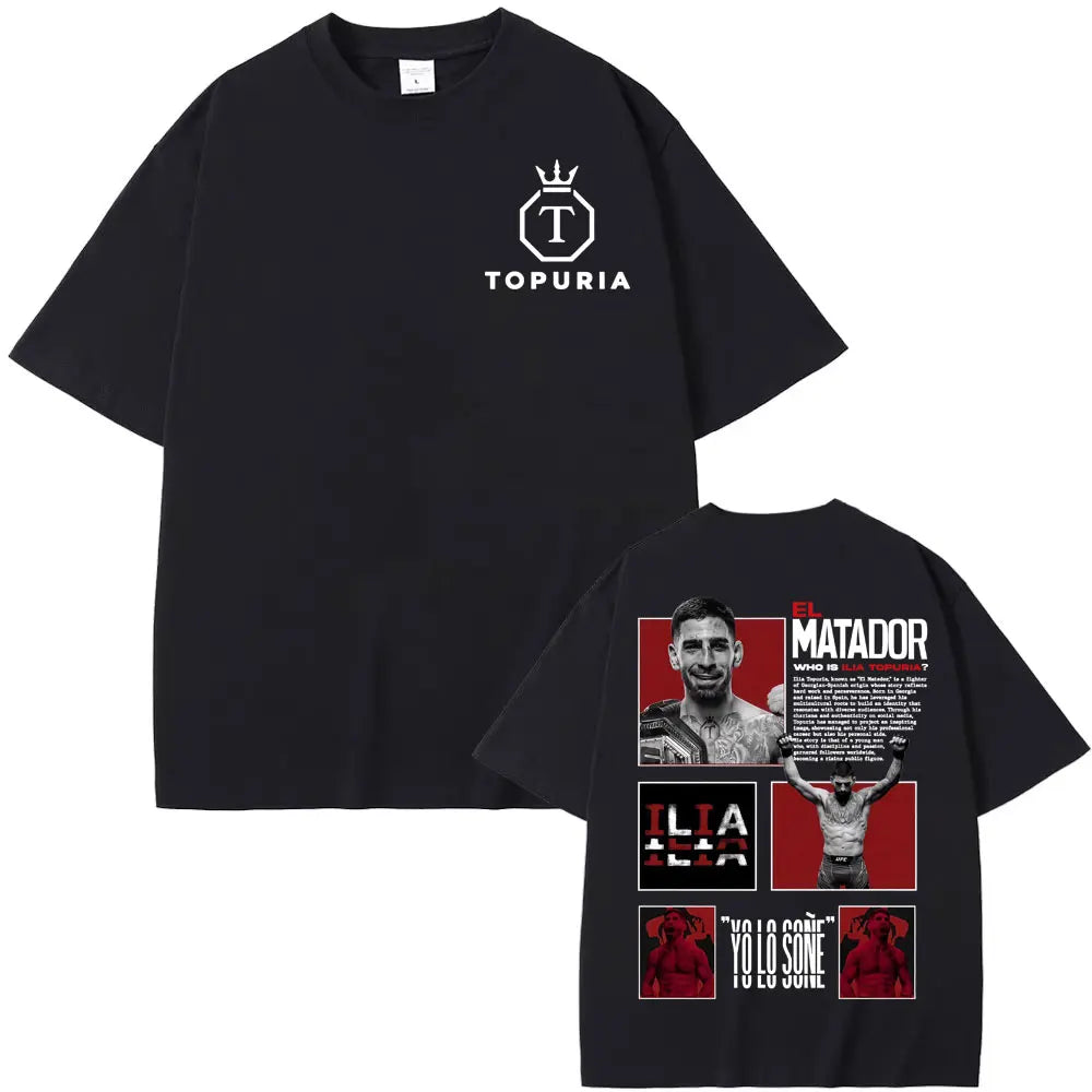 Ilia Topuria AKA El Matador Graphic Oversized Tee