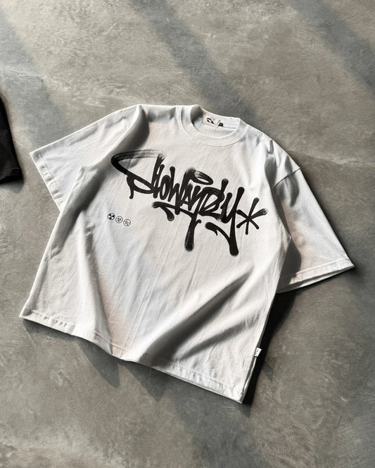 Oversized Graffiti Graphic Tee