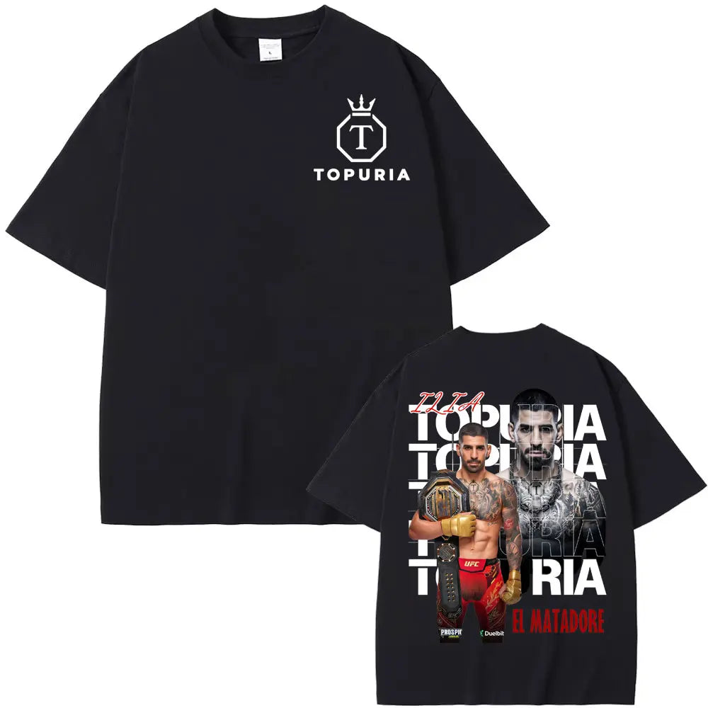Ilia Topuria AKA El Matador Graphic Oversized Tee