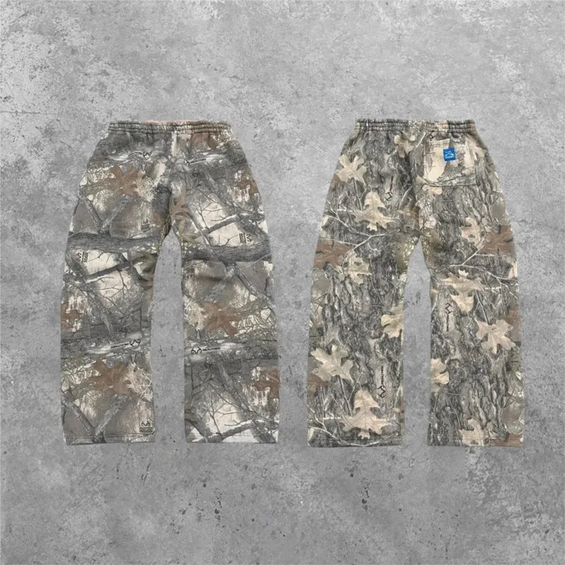 Y2K Oversized Camo Sweatpants