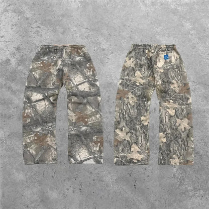Y2K Oversized Camo Sweatpants