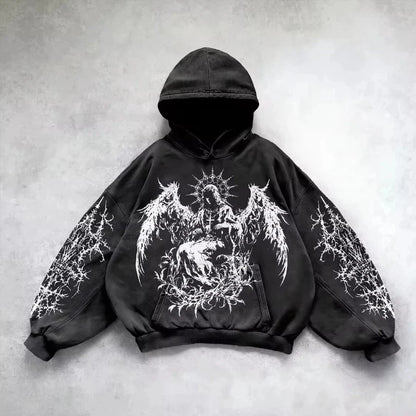 Oversized Graphic Unisex Hoodie