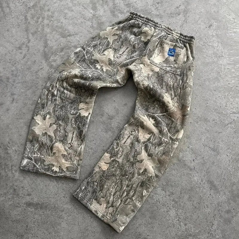 Y2K Oversized Camo Sweatpants