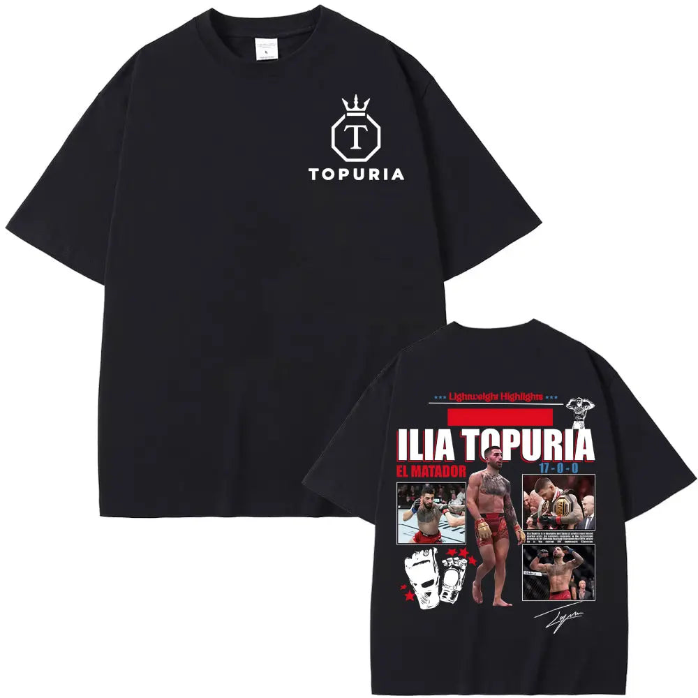 Ilia Topuria AKA El Matador Graphic Oversized Tee
