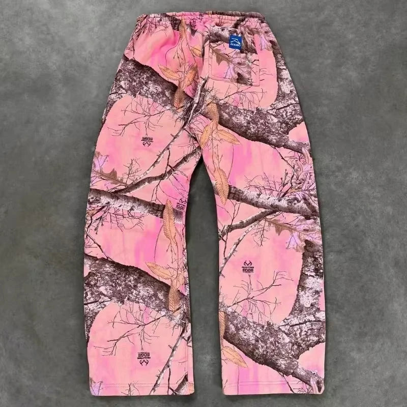 Y2K Oversized Camo Sweatpants