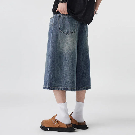Oversized Denim Jorts