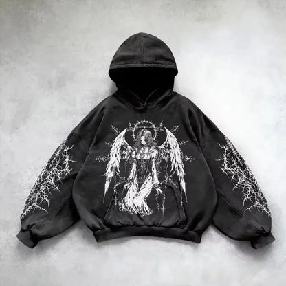 Oversized Graphic Unisex Hoodie