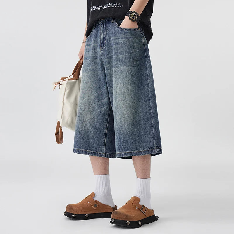 Oversized Denim Jorts